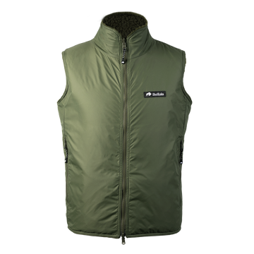 Reversible Gilet in Olive Green