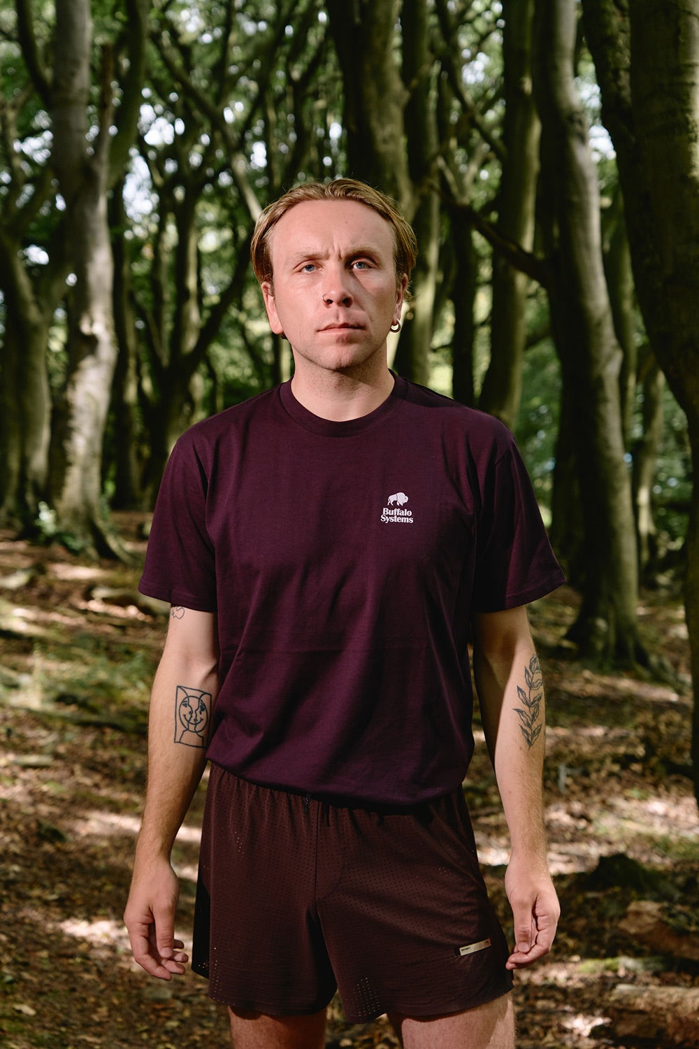 Buffalo Systems Plum Logo T-Shirt
