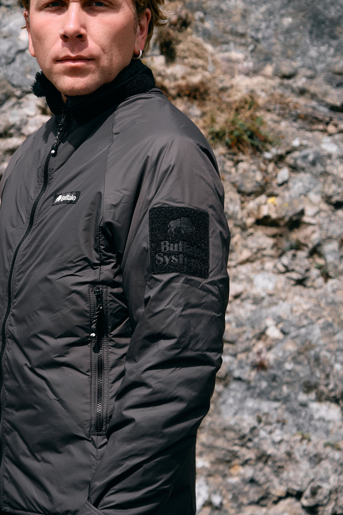 Men's Belay Jacket - Anthracite w/ Patch