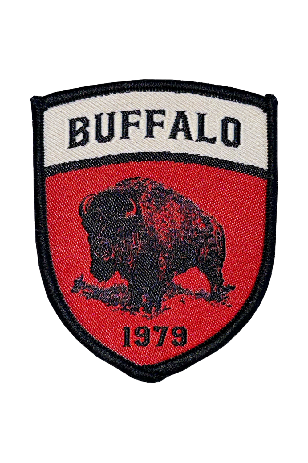 Red Buffalo Shield Patch