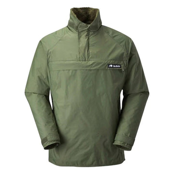 Green jacket with a buffalo systems logo on a white background