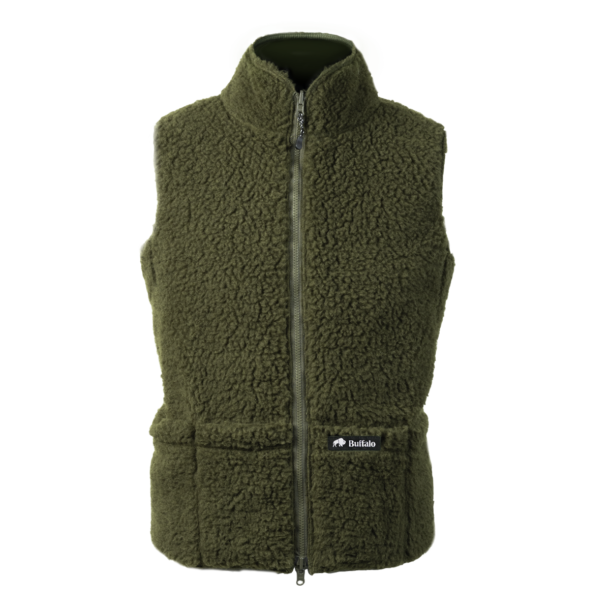 Reversible Gilet in Olive Green