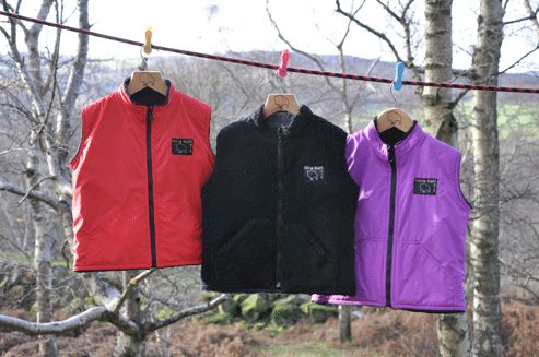 little Buffalo - This snug, reversible body warmer looks great worn either way. It will keep out the chill but won't restrict you whilst at play.